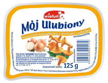 Twarożek kanapkowy Mój Ulubiony z kurkami i cebulką 125 g