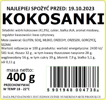 PUTKA Kokosanki 400 g