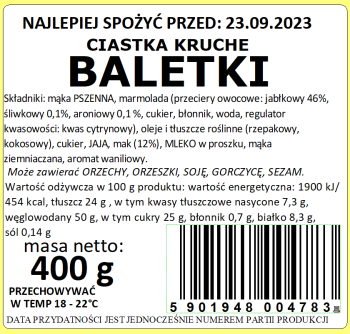 PUTKA Baletki 400 g