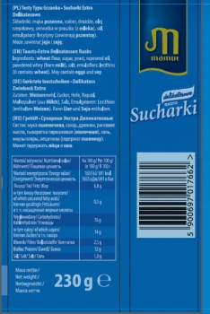 MAMUT SUCHARKI 230g DELIKATESOWE [10/20]