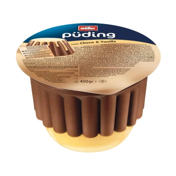 Muller BIG PUDING 450g CZEKOLADA SOS WANILIA [6]