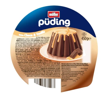 Muller BIG PUDING 450g CZEKOLADA SOS WANILIA [6]