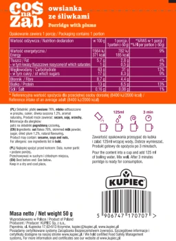 Kupiec OWSIANKA 50g ze ŚLIWKAMI   [14]