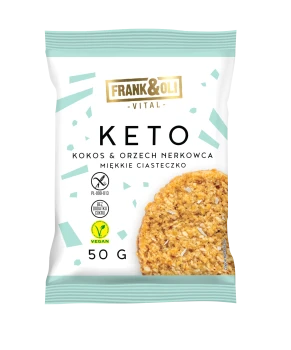 FRANK&amp;OLI KETO CIASTKO KOKOS &amp; ORZECH 50g [24]
