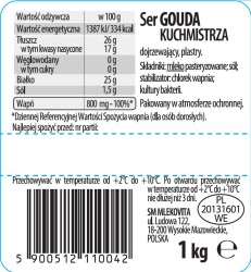 Mlekov.SER 1kg GOUDA plastry [6]
