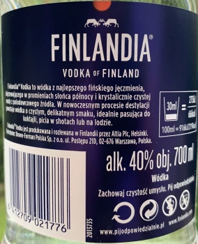Alk.FINLANDIA 0,7L 40% (12)