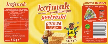 GOSTYŃ MASA WANILIOWA KAJMAK  510g[12]