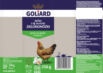 Goliard 250g NITKA  Z JAJ KURY ZIELONONÓZKI [10]