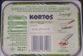 TUREK KORTOS SER SAŁ. 160g ZIOŁA