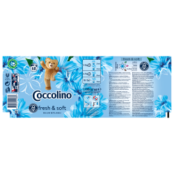 Płyn do płukania 68p  fresh&soft blue splash 1.7l