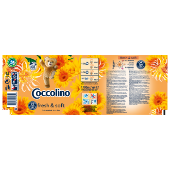 Płyn do płukania 68p  fresh&soft orange rush 1.7l