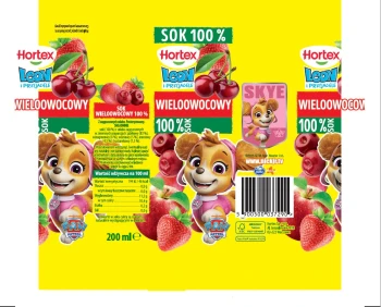 Hortex LEON 0,2L S WIELOOWOCOWY słomka [27]
