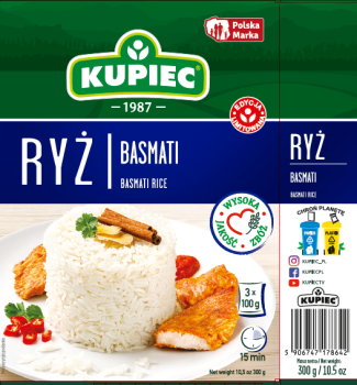 Kupiec RYŻ BASMATI  3*100g.