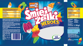 Storck.Nimm2 Śmiejżelki 90g  Heroes [24]