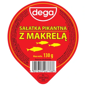 Dega.Sał.130g Makrela Pik.