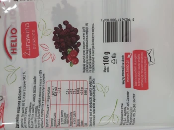 Helio ŻURAWINA 100g            [16]