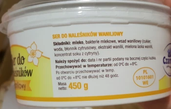 Milkpol Czarnocin ser do naleśników waniliowy 450 g