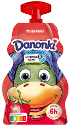 Dan.DANONKI W SASZETCE 70g Truskawka [12]