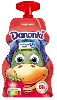 Dan.DANONKI W SASZETCE 70g Truskawka [12]