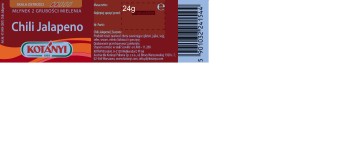KOTANYI Młynek 24g CHILLI JALAPENO