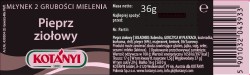 KOTANYI Młynek 36g PIEPRZ ZIOŁOWY