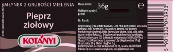 KOTANYI Młynek 36g PIEPRZ ZIOŁOWY [4]
