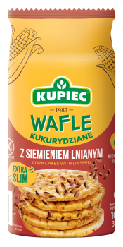 Kupiec WAFLE KUKURYDZIANE 105g Z SIEM.LNIANYM