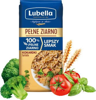 Lubella MAKARON 400g PEŁNE ZIARNO  KOKARDKA [12]