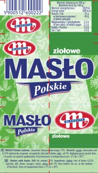 Mlekov.MASŁO POLSKIE ZIOŁOWE 100g
