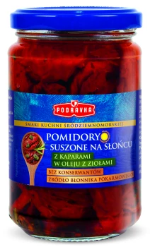 Podravka POMIDORY SUSZ.Z KAPARAMI W OL.Z ZIOŁ 270g [6]