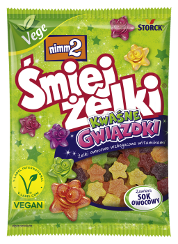 Storck.Nimm2 Śmiejżelki 90g Kwaśne Gwiazdki  [24]