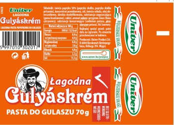Univer Pasta do gulaszu Łagodna 70 g