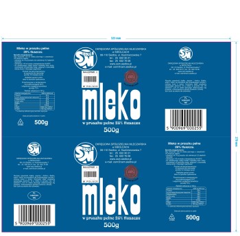 OSM Siedlce Mleko w proszku 500 g