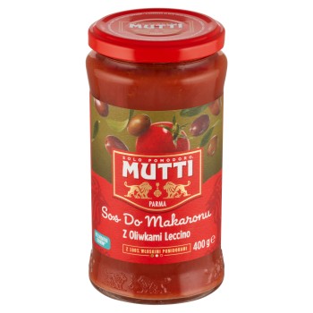 Mutti Sos pomidorowy z czarnymi i zielonymi oliwkami 400 g