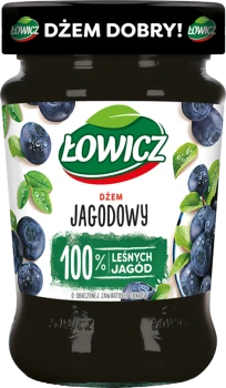Łowicz Dżem jagodowy niskosłodzony 280 g