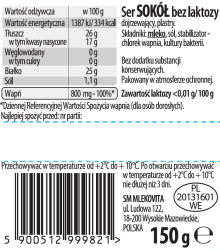Mlekov.SER 150g bez laktozy SOKÓŁ PLASTRY   [12]