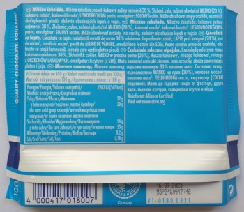 Ritter Sport Czekolada Mleczna 100 g