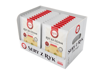 Ryki ser Edam o łagodnym smaku plastry 135 g