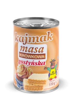 GOSTYŃ MLEKO  masa krówkowa KAJMAK 510g [12]