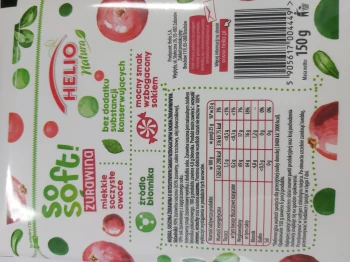 Helio NATURA SO SOFT ŻURAWINA 150g  [8]