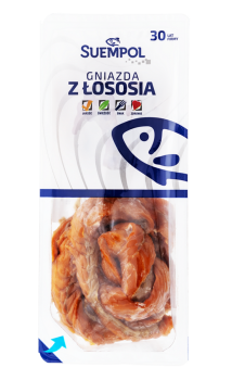 SUEMPOL ŁOSOŚ WĘDZONY NA GORĄCO 250g gniazdo