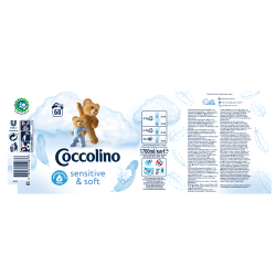 Płyn do płukania 68p  sensitive&soft 1.7l