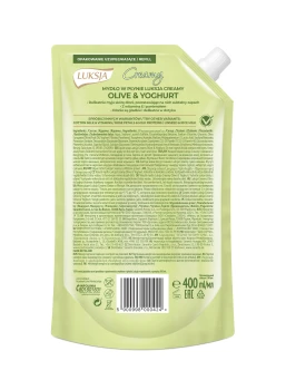 CH.LUKSJA MYDŁO 400ml W PŁ. OLIVE&amp;YOGHURT zapas
