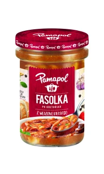 Pamapol FASOLA PO BRET Z KIEŁBASĄ 500g   [8]