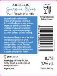 WINO ARTELLIO SAUVIGNON BLANC 0,75l 12% [6]