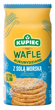 Kupiec WAFLE KUKURYDZIANE 105g Z SOLĄ MORSKĄ [16]