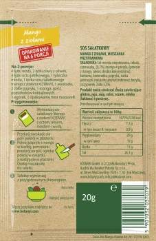 KOTANYI SOS SAŁ. MANGO Z ZIOŁAMI 20g