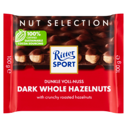RITTER SPORT CZEK.100g GORZKA Z CAŁYMI ORZE.LASK. [10] 25%