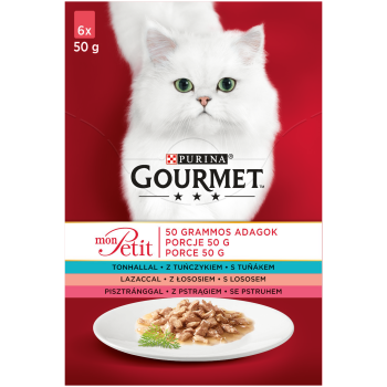 Gourmet Mon Petit Pełnoporcjowa karma dla dorosłych kotów 300 g (6 x 50 g)