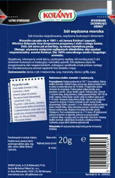 KOTANYI SÓL MORSKA WĘDZONA 20g [20]